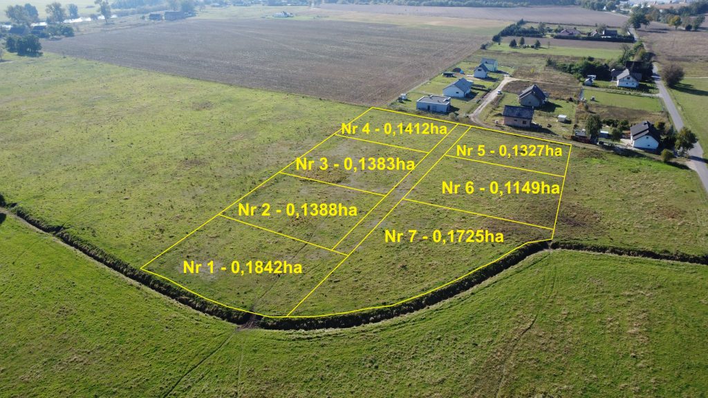 Atrakcyjne działki w Borku 11-18ar